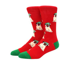 Lade das Bild in den Galerie-Viewer, Christmas Puppy Dog Crazy Christmas Socks - Crazy Sock Thursdays
