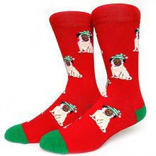 Charger l&#39;image dans la galerie, Christmas Puppy Dog Crazy Christmas Socks - Crazy Sock Thursdays
