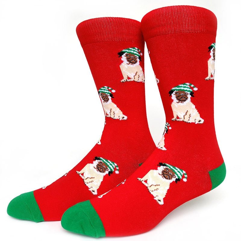 Christmas Puppy Dog Crazy Christmas Socks - Crazy Sock Thursdays