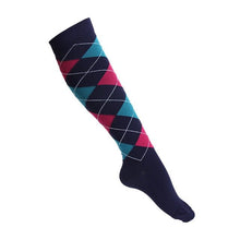 Load image into Gallery viewer, Plaid Pattern High Crazy Socks - Crazy Sock Thursdays
